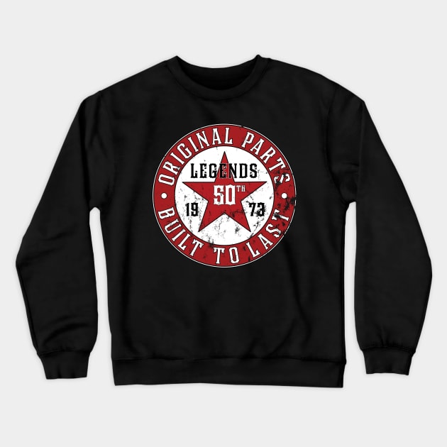 50th Original Parts Crewneck Sweatshirt by Rowdy Designs